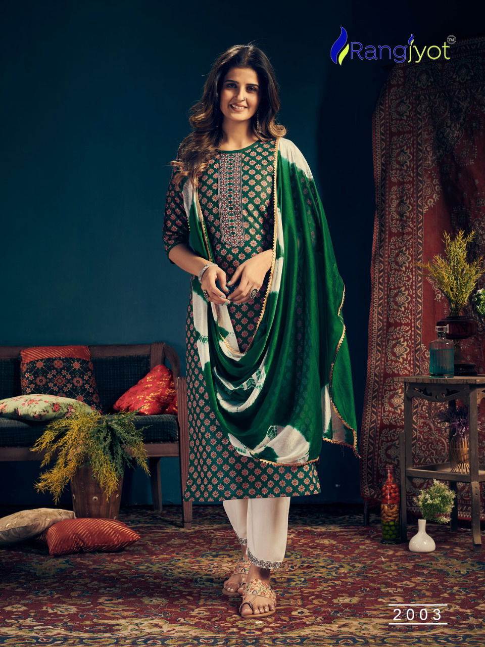 Rangjyot Rang Maya 2 Festive Wear Rayon Printed Ready Made Collection